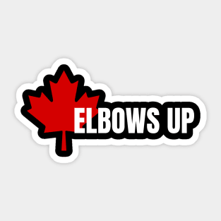 Elbows-Up Sticker